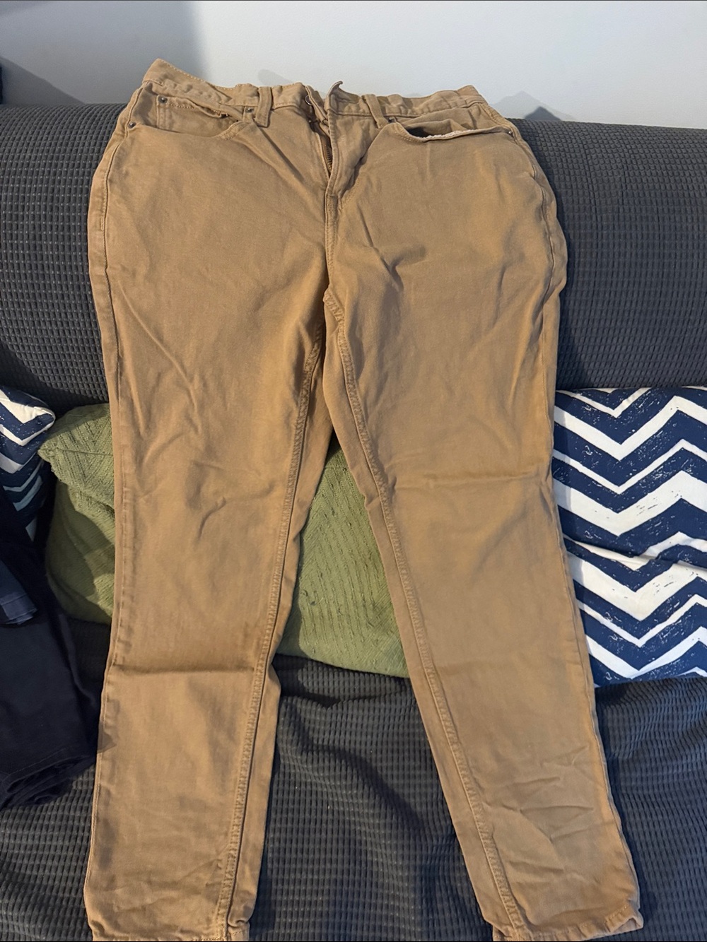 Old Navy Men's Khaki Straight-Leg Chinos in Tan